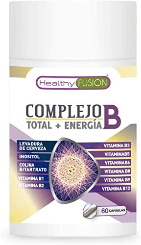 Complejo B | Potente y completo complejo B | Con vitaminas B1, B2, B3, B5, B6, B9 y B12 | Fortalece el sistema inmunológico | Aporta energía extra | Protege el sistema cardiovascular | 60 cápsulas