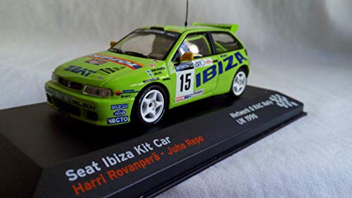 Desconocido 1/43 Seat Ibiza Kit CARNETWORK Q RAC Rally UK, 1996H.ROVANPERA-J.REPO