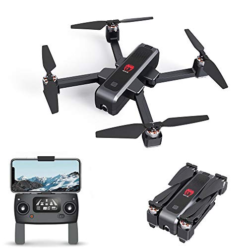 EACHINE EX3 Drone 2k GPS, Drone Profesional con Camara 2k, Drone Brushless Motor, Drone GPS 5G, WiFi FPV Drone Tiempo Real, Flujo Óptico OLED Conmutable Remoto Drone Plegable Drone RC Quadcopter RTF