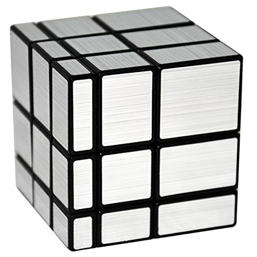 EASEHOME Espejo Speed Magic Puzzle Cube, Mirror Rompecabezas Cubo Mágico PVC Pegatina para Niños y Adultos, Negro