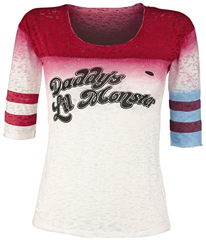 Escuadrón Suicida Harley Quinn - Daddy'S Little Monster Mujer Camiseta Manga Larga Multicolor M