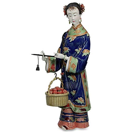 Estatuas Escultura Estatuillas,Cerámica Creativa Mujeres Hermosas Muñecas De Porcelana Antigua Figura Figurilla Escultura Coleccionable,Adornos Artesanales De Escritorio Estatuillas De Arte Decora
