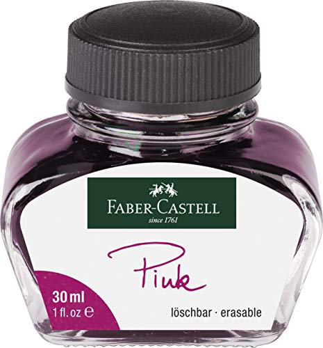 Faber-Castell - Vaso de tinta, color rosa Tintenglas 30 ml