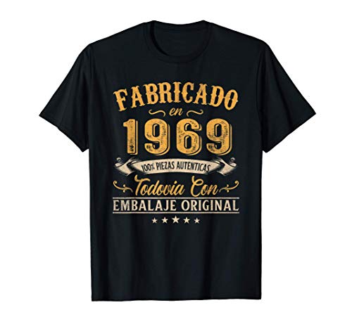 Fabricado En 1969 Regalo Para Hombre 52 Años Cumpleaños Camiseta