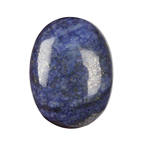 GEMHUB Cabujón ovalado natural certificado 32.00 quilates azul lapislázuli piedra preciosa suelta para fabricación de joyas