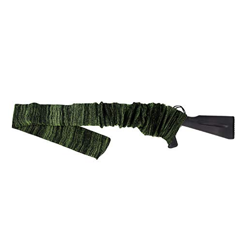 GUGULUZA Funda Tipo Calcetín para Rifle o Escopeta,136 cm Funda Tejida Tratada con Aceite de Silicona Rifle Sock (Verde Fluorescente)