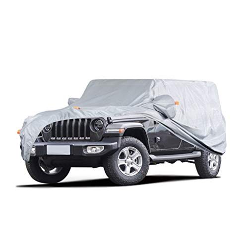 Heavy Duty camioneta cubierta del coche / Compatible con JEEP Wrangler / All Weather respirable e impermeable a prueba de polvo del coche de la cubierta completa resistente del rasguño móviles Garaje
