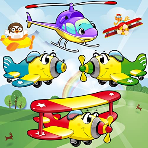 Juegos de aviones para niños : descubrir los vehículos aéreos ! Juegos educativos con rompecabezas - GRATIS