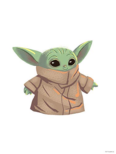 Komar Star Wars Mandalorian The Child Cutie | Baby Yoda, decoración de pared, póster artístico, tamaño 30 x 40 cm, sin marco, WB-SW-006-30 x 40, multicolor