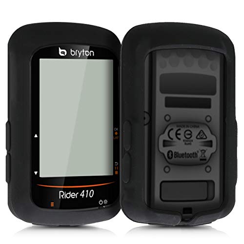 kwmobile Funda Compatible con Bryton Rider 410/450 - Carcasa de Silicona para GPS - Cover en Negro