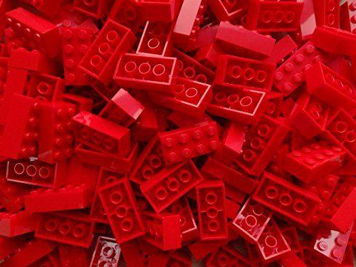 LEGO Bricks: Red 2x4. Part 3001 (X 25) by LEGO