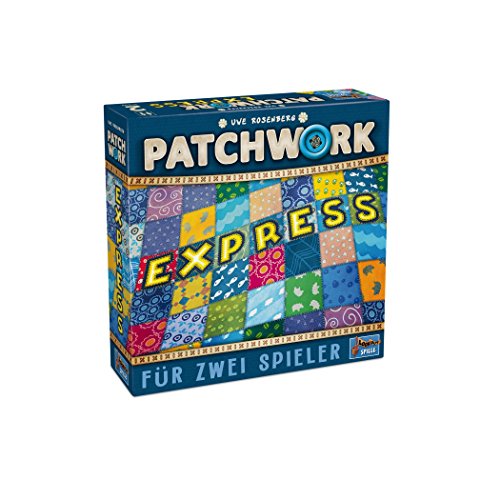Lookout Games 22160105 Patchwork Express - La Variante más Sencilla de Patchwork para jóvenes y Mayores de Uwe Rosenberg para Dos Jugadores.