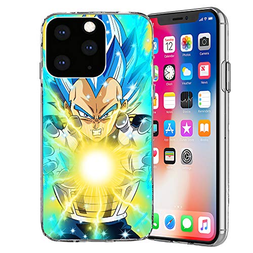 MIM Global Dragon Ball Z Super GT Protectores Case Cover Compatible para Todos iPhone (iPhone 12 Pro MAX, Final Flash)