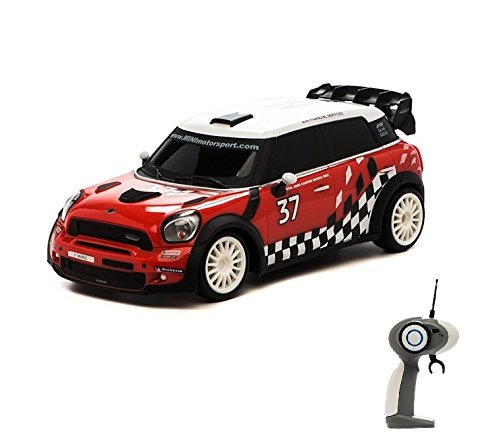 Mini Countryman WRC – RC ferngesteuertes sous licence véhicule au design original avec éclairage et fonction turbo, modèle échelle : 1 : 16, de Ready To Drive avec télécommande