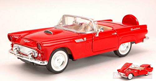 Motormax MTM73215R Ford Thunderbird 1956 Red 1:24 MODELLINO Die Cast Model Compatible con