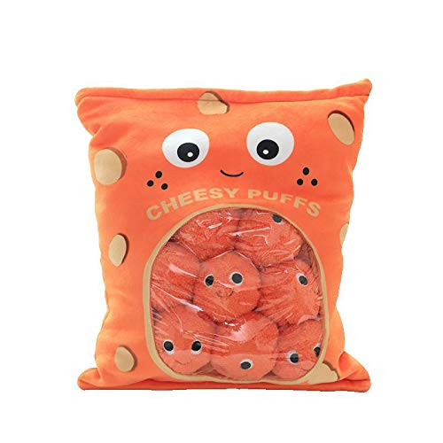 MYSY Cheesy Puffs Toy Stuffed Soft Snack Pillow Plush Puff Toy Juguetes para niños Regalo de cumpleaños para niños (9)