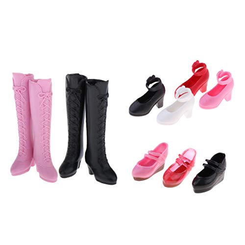 #N/A/a 9 Pares de Zapatos de Muñecas para Vestido Blythe BJD Licca / Momoko / Azone 1/6