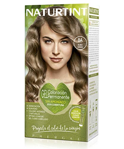 Naturtint | Haarfarbe Oohne Ammoniak |Hoher Anteil an natürlichen Inhaltsstoffen | 8A. Aschblond | 170ml