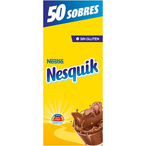 Nesquik cacao soluble instantáneo - 1 paquete x 50 sobres de 13,5 g - Total: 675 g