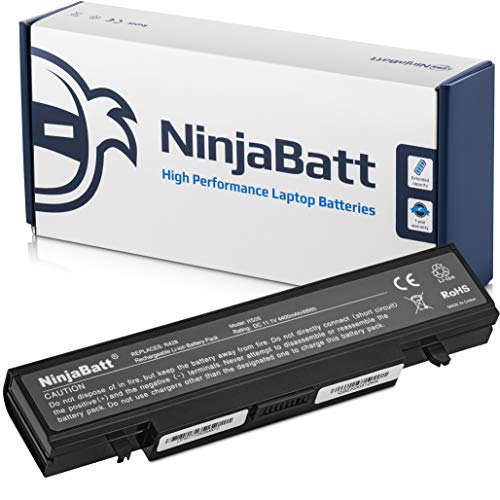 NinjaBatt Batería para Samsung R540 AA-PB9NC6B R519 RV510 NP300E5A R530 RV511 R730 R522 R780 RV520 AA-PB9NS6B AA-PB9MC6W RF511 R580 NP300V5A R428 AA-PB9NS6W - Alto Rendimiento [6 Celdas/4400mAh/49wh]