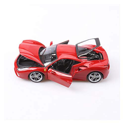 NMBD 1/18 aleación para Ferrari 488 GTB Modelo de Coche Rojo Ferrari Coches de la colección de Metal Miniatura Funde y Juega los vehículos de Alquiler de Juguetes for niños