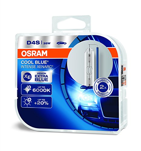 OSRAM XENARC COOL BLUE INTENSE D4S HID, lámpara de xenón, lámpara de descarga, 66440CBI-HCB, estuche doble (2 unidades)
