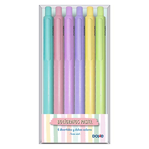 Pack de bolígrafos tonos pastel - Dohe - (6 uds.)