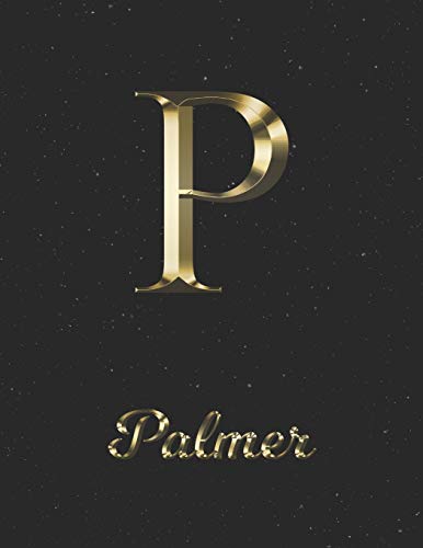 Palmer: 1 Year Daily Planner (12 Months) | Yellow Gold Effect Letter P Initial First Name | 2020 - 2021 | 365 Pages for Planning | January 20 - ... | Plan Each Day, Set Goals & Get Stuff Done