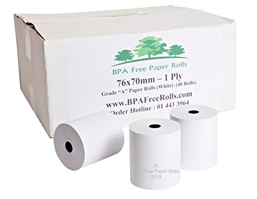 Para Stylus Photo TM-U370 una sola capa rollos de papel (efecto de piel de caja para 40) 1 capas de papel para caja registradora caja de rollos de papel, rollos de papel para capas 1 de cocina a juego,