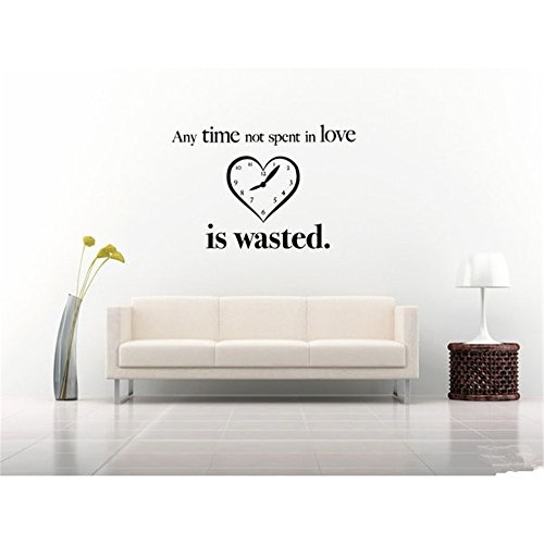 pegatina de pared 3d etiqueta de la pared Cualquier tiempo que no se gaste en el amor se desperdicia