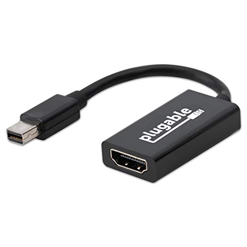 Plugable Active Mini DisplayPort a Adaptador HDMI 2.0 (Soporta Pantallas de hasta 4k/UHD/3840x2160@60Hz)