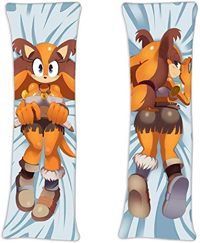 Promini Sonic The Hedgehog Sticks The Badger Japan Manga Funda de almohada decorativa de 50 x 150 cm