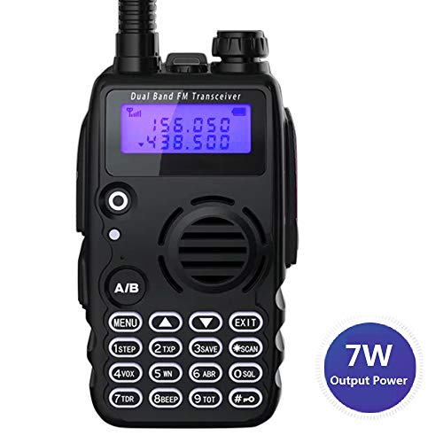 Radioddity GA-5S Walkie Talkie Emisoras de Caza UHF VHF Transmisores-receptores FM de Banda Dual Walkie Talkie Profesional 128 Canales con Auriculares