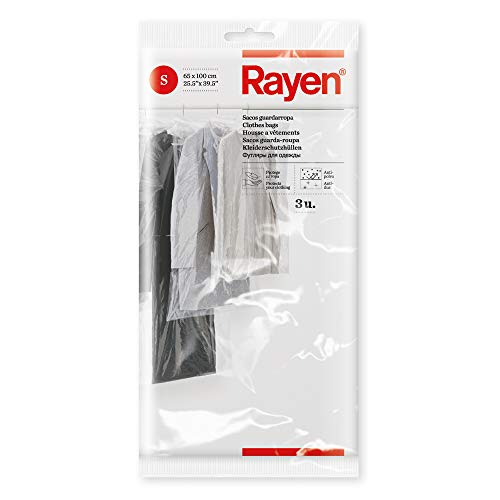 Rayen 6045 3 Bolsas para Guardar Ropa, Polietileno, 65 x 100 cm