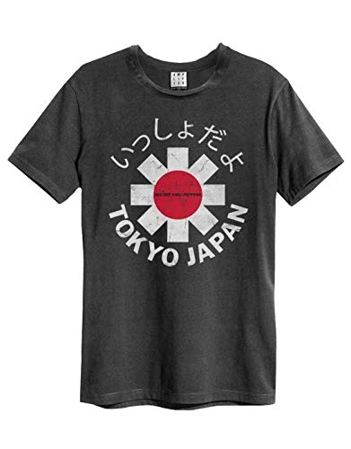 Red Hot Chili Peppers - Camiseta oficial de Tokyo Japón, color gris gris S