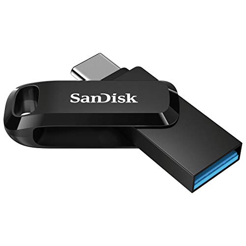 SanDisk Ultra Dual Drive Go para Dispositivos con USB Type-C, 32 GB, Negro