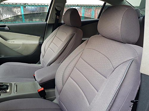 seatcovers by k-maniac Fundas de Asiento para Toyota Hilux III Pick-Up, universales, Color Gris, Juego de Asientos Delanteros y Accesorios para el Interior V835427