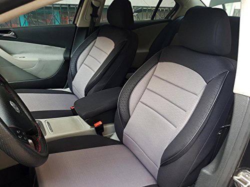 seatcovers by k-maniac V735416 Fundas de Asiento para Toyota Hilux II Pick-Up universales, Color Negro y Gris