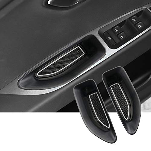 SKTU Caja de almacenamiento para manija de puerta delantera del coche Seat Leon MK3 2012-2019 (2 unidades)