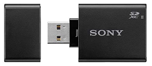 Sony MRW-S1 USB 3.0 (3.1 Gen 1) Type-A Negro - Lector (SD,SDHC,SDXC, USB 3.0 (3.1 Gen 1) Type-A, Negro, 57,4 mm, 11,2 mm, 31,7 mm)