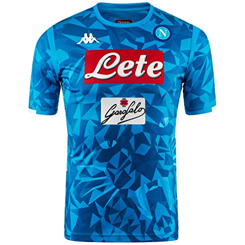 SSC Napoli Camiseta de juego local réplica azul cielo fantasía, azul, xxl