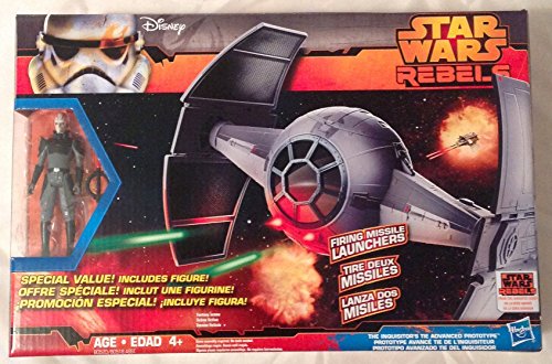 Star Wars Rebels Inquisitors Tie Advanced Prototype Vehicle with Bonus Figure Inquisitor by Hasbro