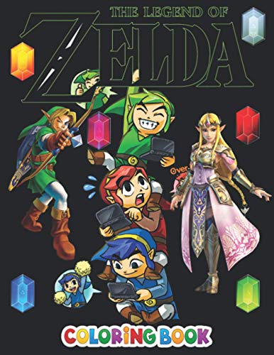 The Legend Of Zelda Coloring Book: Impressive The Legend Of Zelda Colouring Books For Adults And Kids, +50 The Legend Of Zelda colouring pages 2021 ... - Characters , Weapons & Other | High Quality