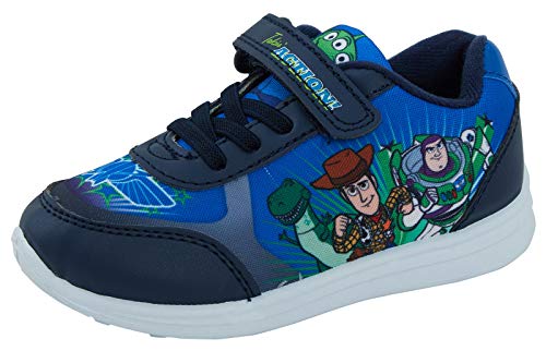 Toy Story Buzz Woody Rex Disney Boys Blue Trainers Calzado deportivo para niños