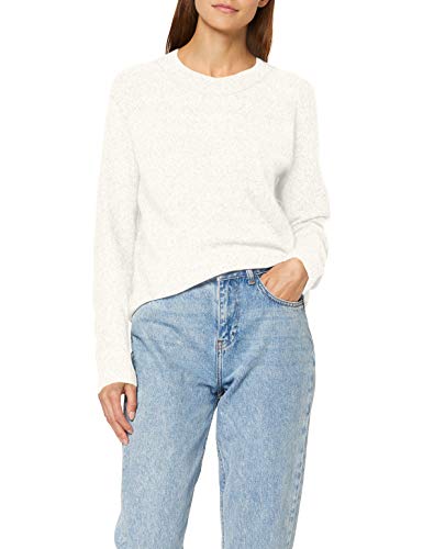 Vero Moda Vmdoffy LS O-Neck Blouse Noos suéter, Beige (Birch Detail: Melange), 38 (Talla del Fabricante: Small) para Mujer