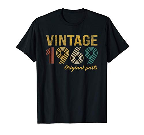 Vintage 1969 Regalo Original Hombre 52 Años Cumpleaños Mujer Camiseta