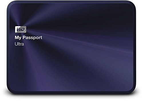 WD My Passport Ultra Metal Edition - Disco Duro Externo portátil de 2 TB (2.5", USB 3.0, 5 Gbps), Color Azul
