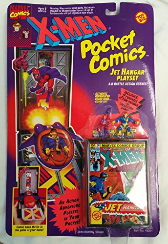 X-Men Pocket Comics Jet Hangar Playset by Toy Biz