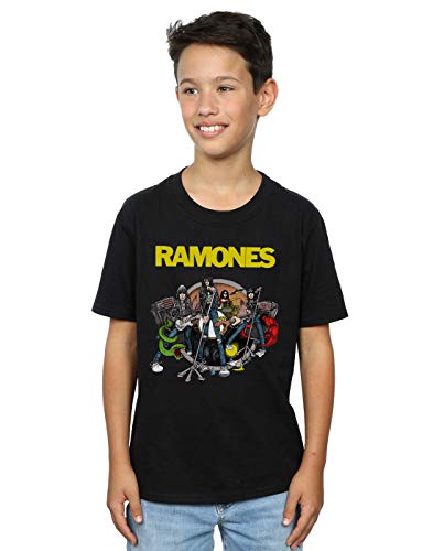 Absolute Cult Ramones Niños Road To Ruin Camiseta Negro 7-8 Years