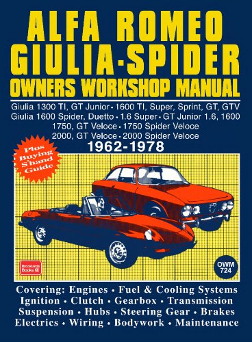 Alfa Romeo Spider Owners Work Manual (English Edition)